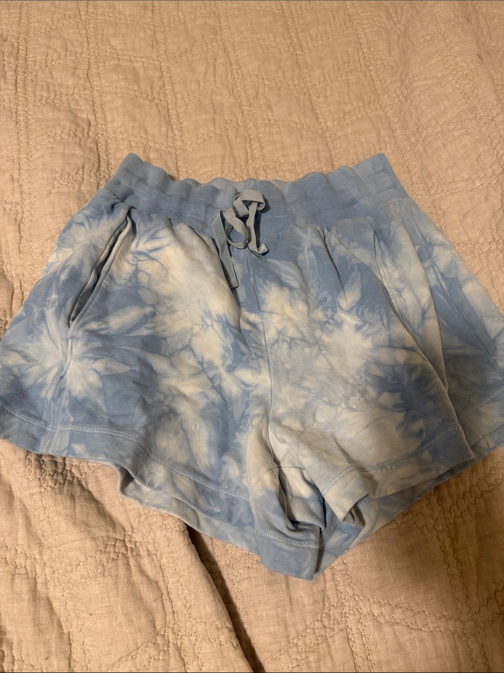 all in motion Blue Tie-Dye Athletic Lounge Shorts